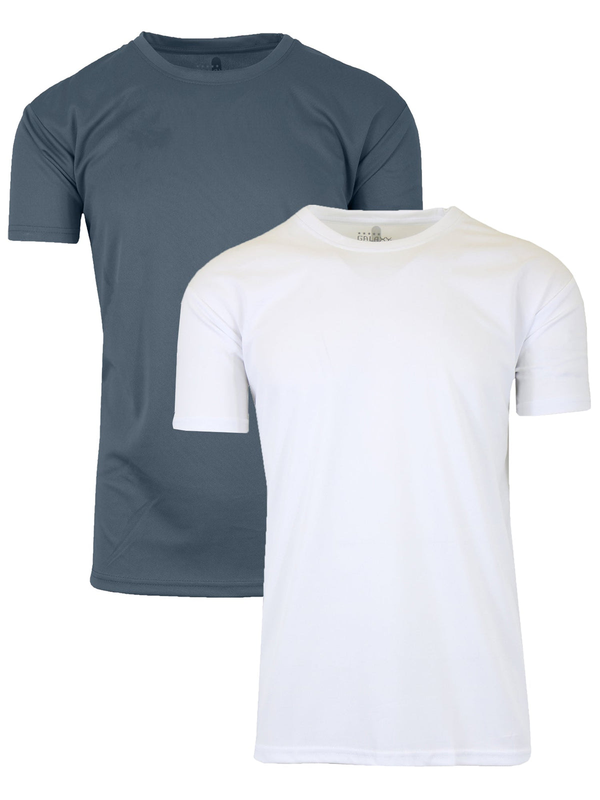 2-Pack Men's Short Sleeve Moisture-Wicking Quick Dry Performance Crew Neck Tee (S-2XL)