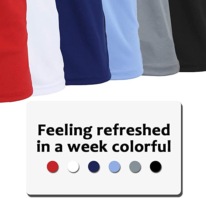 3-Pack Men's Short Sleeve Polo Shirts – Moisture-Wicking, Stretch Knit, Tagless, Regular Fit for All-Day Comfort